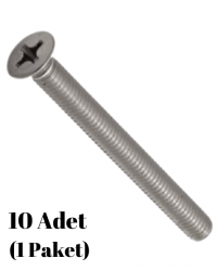 5X60 Mm. Yhb Metrik Yıldız Havşa Başlı Civata 10 Adet Paket