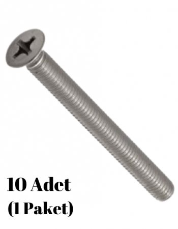 5X25 Mm. Yhb Metrik Yıldız Havşa Başlı Civata...