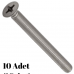 5X25 Mm. Yhb Metrik Yıldız Havşa Başlı Civata 10 Adet Paket